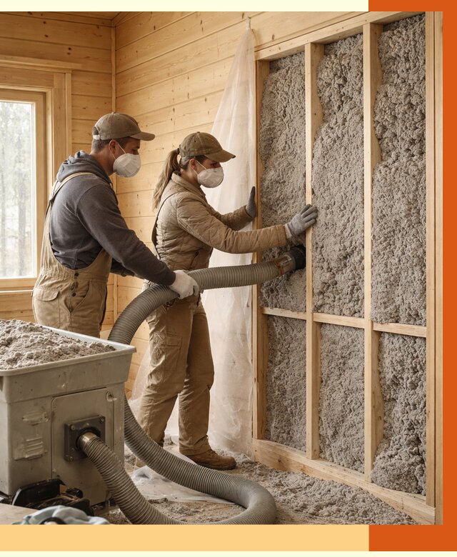 Утепление дачного дома эковатой в Лесозаводске от 1499 руб./м2 — комплексно, ТепломастерЛсз