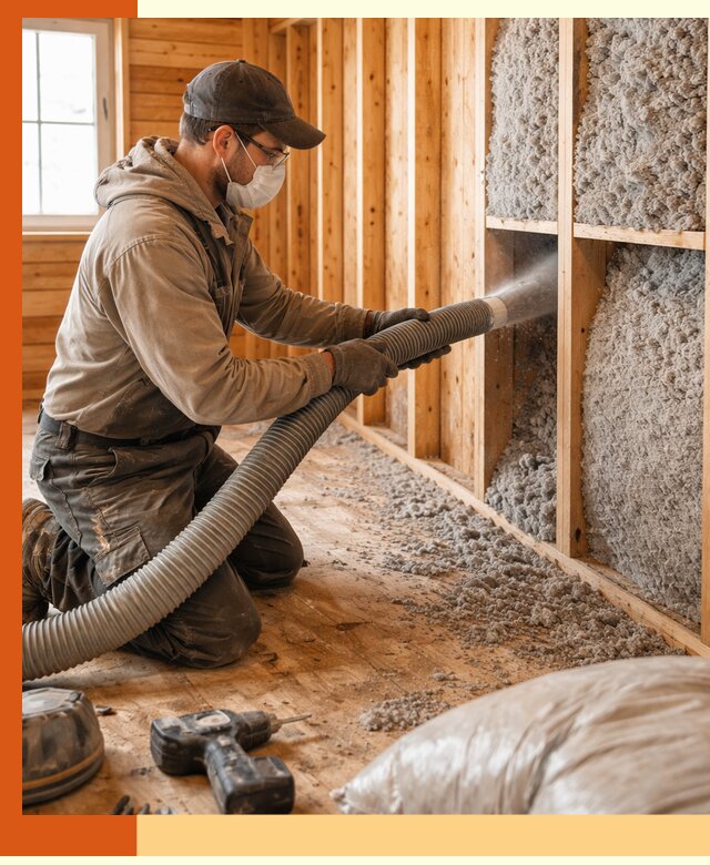 Утепление дачного дома эковатой в Лесозаводске — быстро и надёжно