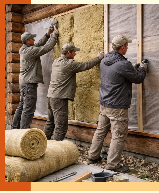 Утепление деревянного дома в Лесозаводске эффективными технологиями