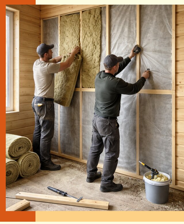 Утепление дома из минибруса в Лесозаводске: комплексные теплоизоляционные работы