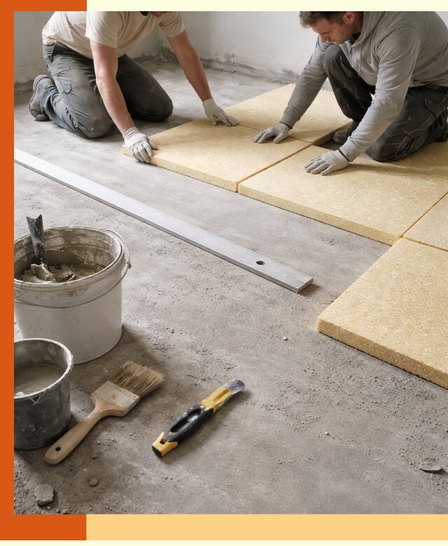 Утепление бетонного пола в Лесозаводске профессионально и недорого