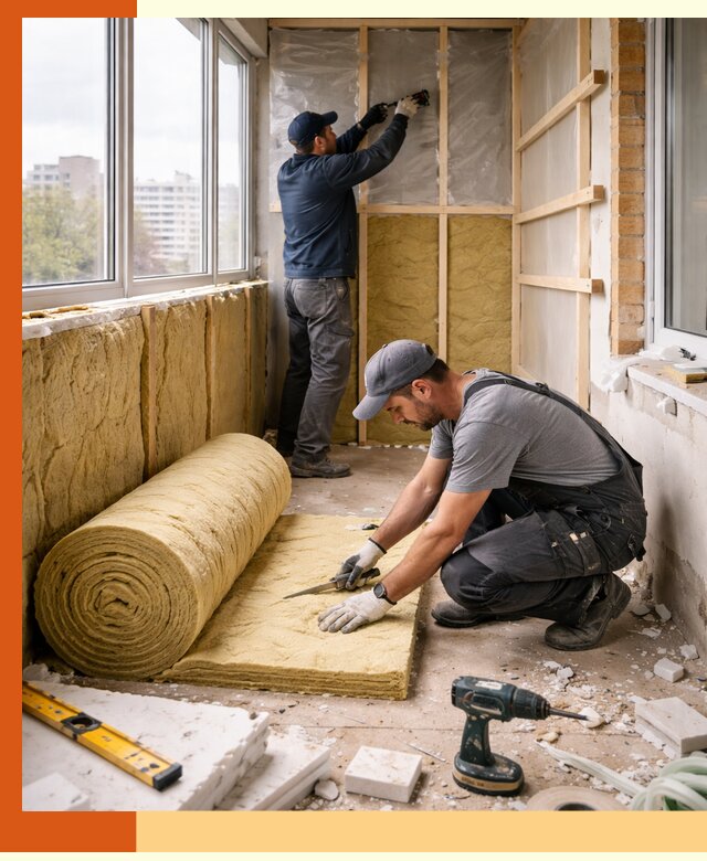 Утепление балкона под ключ в Лесозаводске качественно и быстро