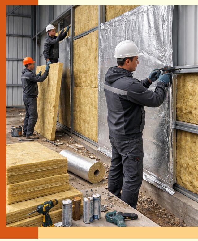 Утепление металлического ангара профессионально в Лесозаводске