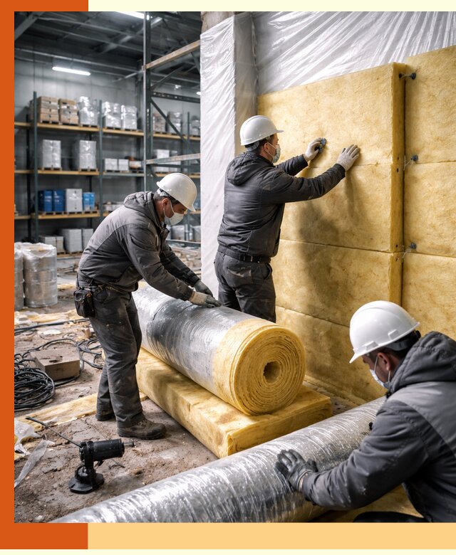 Утепление склада химсырья в Лесозаводске: безопасная и эффективная изоляция