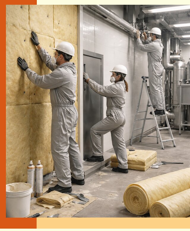 Утепление пищевого цеха под ключ в Лесозаводске