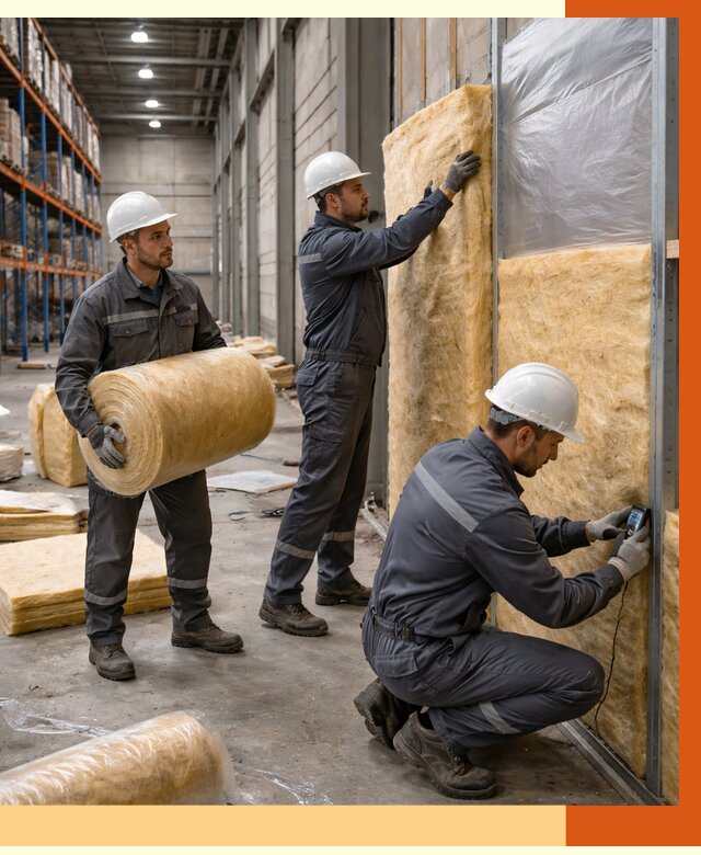 Утепление логистического центра в Лесозаводске от 4652 руб/м² под ключ | ТепломастерЛсз