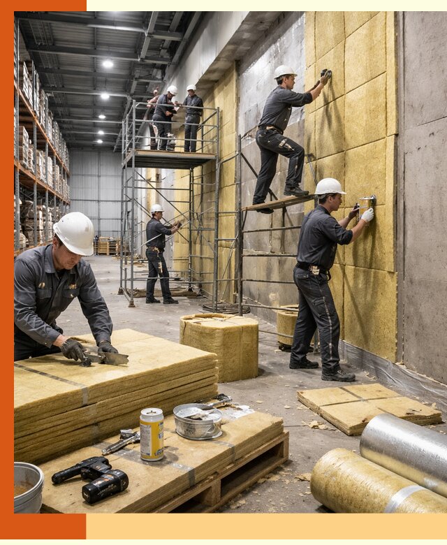 Утепление логистического центра в Лесозаводске качественно и экономично