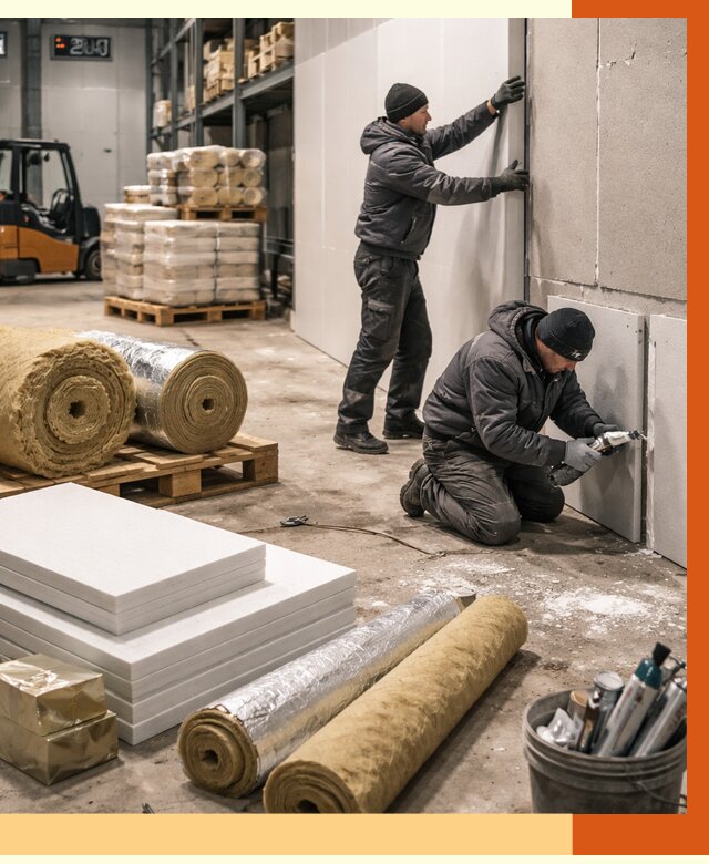 Утепление холодного склада в Лесозаводске от 8787 руб/м2 — комплексное под ключ | ТепломастерЛсз