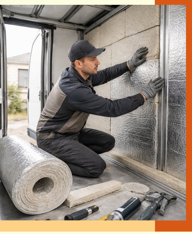 Утепление фургона рефрижератора в Лесозаводске от 12923 руб./м² под ключ | ТепломастерЛсз