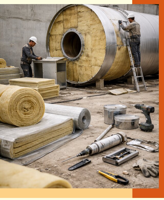 Утепление резервуара с топливом в Лесозаводске от 28430 руб. под ключ | ТепломастерЛсз