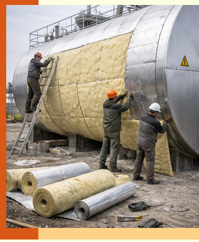 Утепление резервуаров с топливом в Лесозаводске надежно и экономично