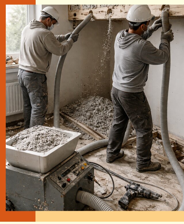 Заполнение пустот перекрытий пеной и наполнителями в Лесозаводске