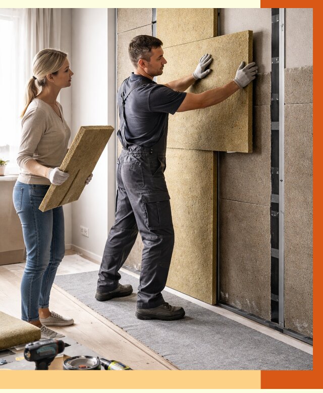 Профессиональная шумоизоляция квартиры в Лесозаводске от 7754 руб. за м2 | ТепломастерЛсз