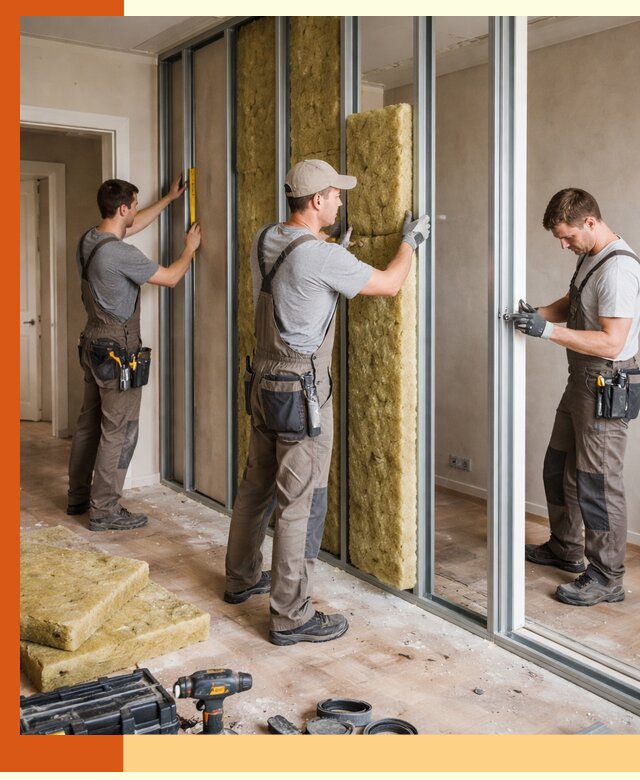 Шумоизоляция межкомнатных перегородок в Лесозаводске эффективно и надёжно