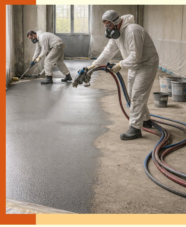 Гидроизоляция полимочевиной полов и конструкций в Лесозаводске