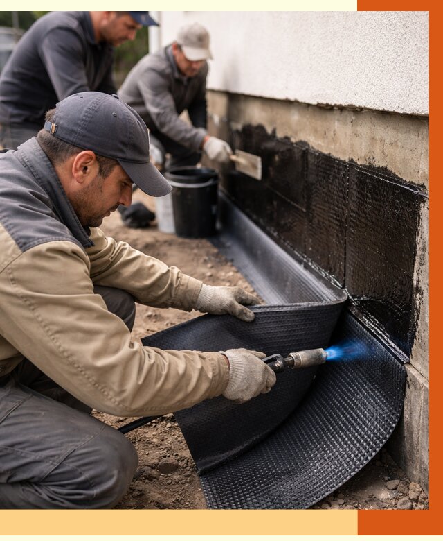 Гидроизоляция цоколя и отмостки в Лесозаводске от 8787 руб. — ТепломастерЛсз