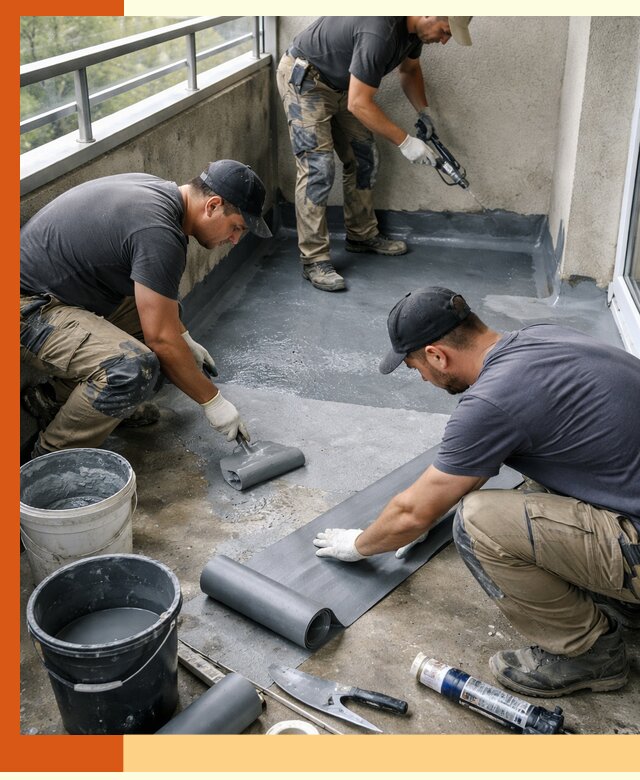 Гидроизоляция балкона в Лесозаводске: надежная защита от протечек