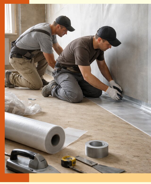 Монтаж пароизоляции для дома и помещений в Лесозаводске