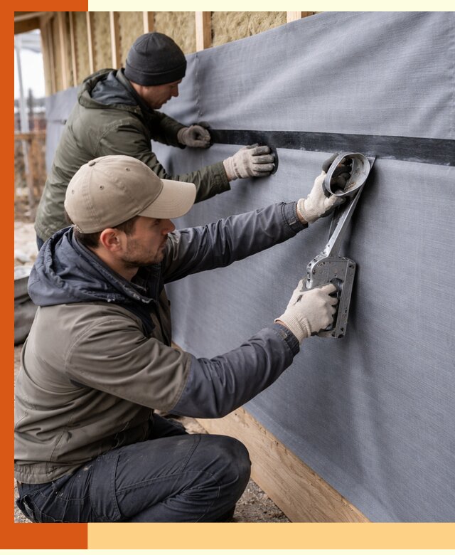 Монтаж ветроизоляции зданий и конструкций в Лесозаводске