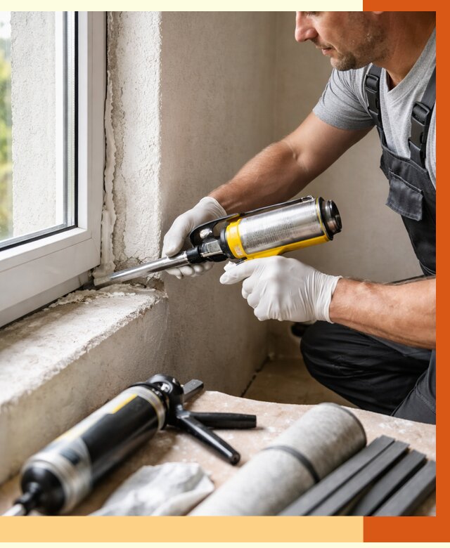 Герметизация стыков и примыканий в Лесозаводске от 1241 руб. под ключ | ТепломастерЛсз